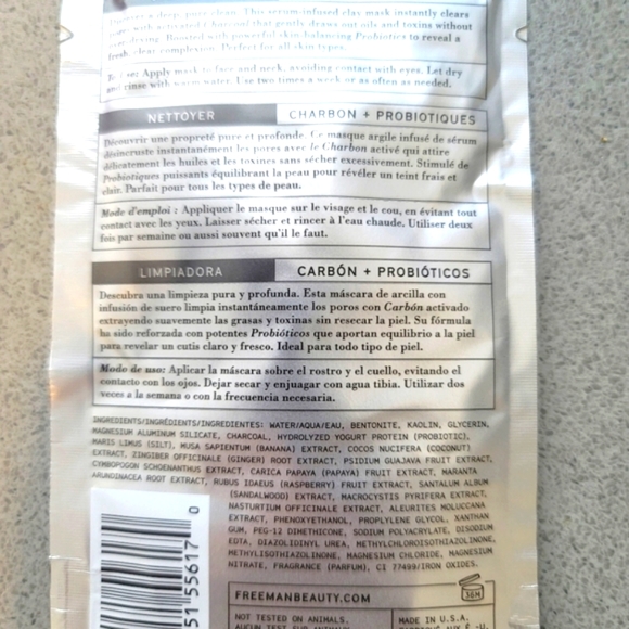 3 Kinds of Sheet Masks (3 Masks) Charcoal Probiotics Rosewater Aloe Multivitamin - Picture 5 of 7